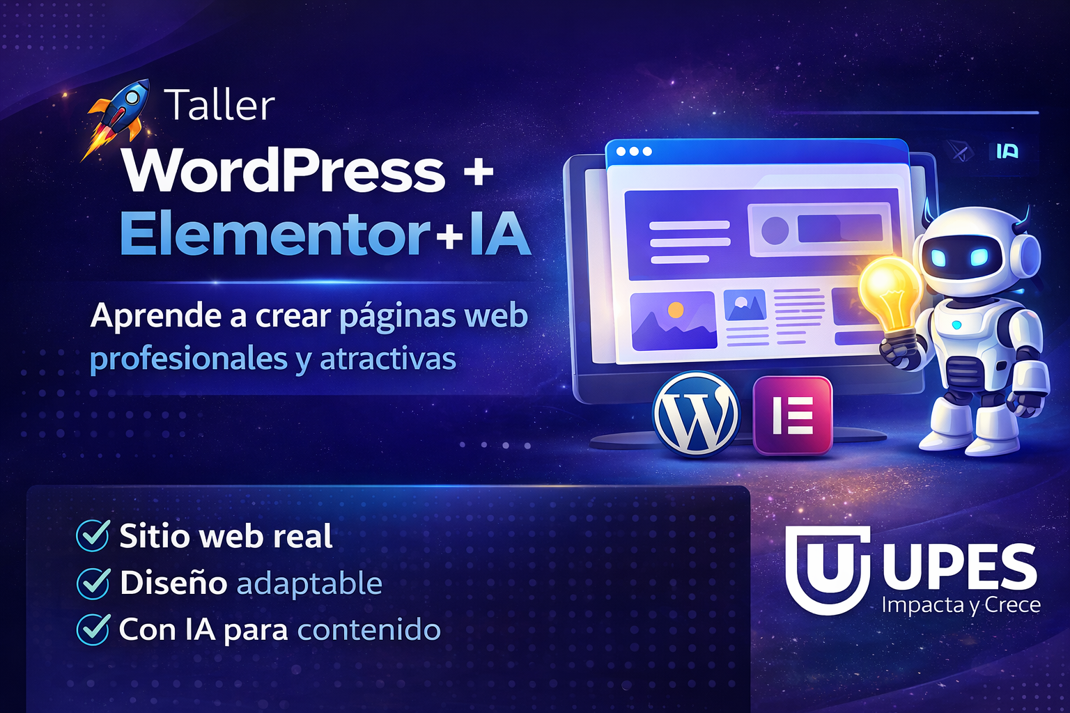 Taller Completo: WordPress + Elementor + IA